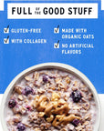 Purely Elizabeth Blueberry Walnut Superfood Oatmeal Pouch 8oz 8oz Bag Collagen GlutenFree Organic Oats