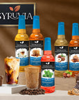 Syruvia 4 Pack SugarFree Salted Caramel Coffee Syrup  254 fl oz  Syrup for Coffee Lattes Shakes Smoothies Desserts  100 Vegan Gluten Free Kosher  NoCalorie Coffee Syrup