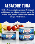 Chicken of the Sea Solid White Albacore Tuna in Water Wild Caught Tuna 7Ounce Cans Pack of 8 Packaging May Vary