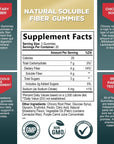 Fiber Gummies for Adults, Sugar Free Daily Prebiotic Fiber Supplement & Digestive Health Support - Supports Regularity & Digestive Health, Nature's Plant Based, Non-GMO, Berry Flavor - 60 Gummies