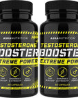 Testosterone Booster for Men - Male Enhancing Supplement with Horny Goat Weed & Tongkat Ali - Muscle Builder Enlargement Pills - Natural Test Booster Increased Desire, Energy, Stamina, Libido (2 PACK)