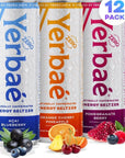 Yerbae Energy Seltzer - Variety Performance Pack - 12oz cans (12 Pack)