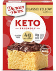 Duncan Hines Keto Friendly Classic Yellow Cake Mix, Gluten Free, Zero Sugar Added, 10.6 oz ..