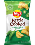 Lay's Kettle Cooked Jalapeno Potato Chips, 8 Oz