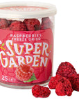 Freeze dried Raspberries  Freeze Dried Fruit  Delicious  100 Pure Dried Raspberries Unsweetened No Gluten Preservatives or Added Sugar  Freeze Dried Food by Super Garden 088 oz