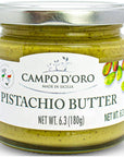 Pistachio Nut Butter 635 oz 180g Sweet Sicilian Pistachio Cream Spread Spreadable Pistachios from Sicily Italy No Palm Oil Campo DOro