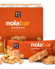 Perfect Keto Nola Bars  GlutenFree Keto Granola Bars with Zero Added Sugar  Enjoy a Chewier Nuttier and Tastier Way to Curb Cravings and Start the Day  Peanut Butter  8 Bars 32g