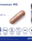 Pure Encapsulations Cinnamon WS | Patented Water-Soluble Extract for Healthy Carbohydrate Metabolism | 120 Capsules