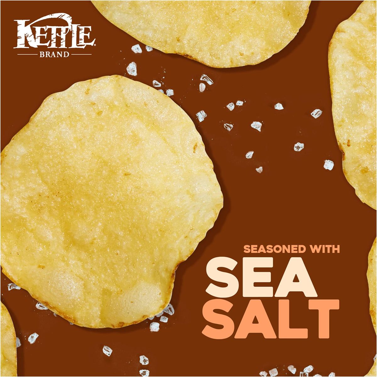 Kettle Brand Potato Chips, Sea Salt Kettle Chips, 5 Oz