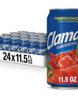 Clamato Original Tomato Cocktail 115 fl oz can Pack of 24 Flavored With Tomato Juice  Spices Perfect Mixer for the Authentic Michelada Bloody Mary Drinks and Seafood Cocktail