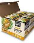 Kitchen & Love Indian Vegetable Curry Cauliflower Quick Meal 6-Pack | Vegan, Gluten-Free, Keto, Ready-to-Eat, No Refrigeration Required