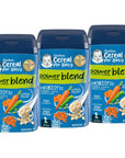 Gerber 2nd Foods Cereal for Baby Variety Pack Probiotic (Oatmeal Lentil Carrot Pea)