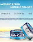 Safe Catch Canned Wild Tuna Fish Wild Caught Lowest Mercury GlutenFree Kosher NonGMO Whole30 Approved Paleo Keto Food 5oz Can 12Pack