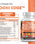 L-Tyrosine 1000mg Mucuna Pruriens 6000mg Bacopa Monnieri 500mg Ashwagandha 4000mg Focus Supplement with N-Acetyl Cysteine 600mg NAC 5-HTP Ginkgo Biloba Alpha GPC L Theanine Vitamin C D B1 B12 USA Made