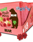 BEAR Real Fruit Snack Minis, Strawberry – (Pack of 18) 0.7 Oz