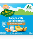 Rafferty's Garden Banana Milk Teething Rusks 100g