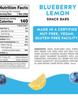 Blake’s Seed Based Snack Bar - Blueberry Lemon (12 Bars), Nut Free, Gluten Free, Dairy Free & Vegan, Healthy Snacks for Kids or Adults, Fruit Bar Flavor, Great for Breakfast, Organic