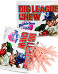 Big League Chew Outta Here Original Shredded Bubble Gum 212 oz Pack of 3 with By The Cup Mints