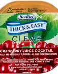 Thick  Easy Clear Thickened Cranberry Juice Cocktail Honey Consistency 4 Ounce