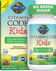 Garden of Life Vegetarian Multivitamin Supplement for Kids - Vitamin Code Kids Chewable Raw Whole Food Vitamin with Probiotics, 30 Chewable Bears