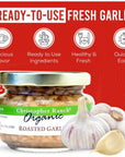 Christopher Ranch Organic Minced Roasted Garlic in Water USDA Organic Garlic Versatile for Easy Cooking Salad Dressings  Culinary Creations Made in USA Fresh Flavorful Minced Garlic in jar  425 oz