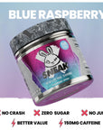 SNEAK  Blue Raspberry  Zero Sugar LowCalorie Energy Drink for Sustained Concentration  Focus  15 Servings