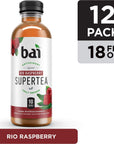 Bai Iced Tea Rio Raspberry Antioxidant Infused Supertea Crafted with Real Tea Black Tea White Tea 18 Fl Oz Pack of 12