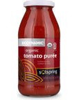 Dr Mercola Solspring Biodynamic Organic Tomato Purée about 8 Servings per Jar 18 Oz per Jar  GMO Gluten Free Soy Free Organic Demeter Certified