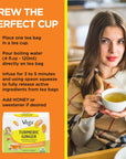 Vegs Organic Turmeric Ginger Tea Bags  AntioxidantRich Blend with Ceylon Cinnamon Cardamom and More  100 Pure Ingredients  CaffeineFree Herbal Tea  30 Tea Bags