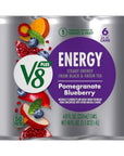 V8 Energy Pomegranate Blueberry Juice Energy Drink 8 fl oz Can 6 Pack