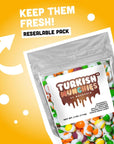 Freeze Dried Candy Variety Pack  Dried Snacks at 99 Efficiency for 48 Hours at 50 Fahrenheit using Professional Freeze Driers  Treats of Premium Flavors including Lemon Raspberry Strawberry Apple and Orange  4 OZ