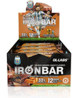 Iron Bar AFA Caramel Crunch  Argentine Dulce de Leche  Energy Protein Bars High Protein Natural flavor and Gluten Free  12 Count  Special edition Argentina World Champion