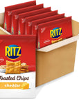 Ritz Toasted Chips, Cheddar, 8.1 Oz (Pack of 6)