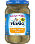 Vlasic No Sugar Added Bread and Butter Pickle Chips 16 Fl Oz Pack of 6