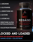 Regains HGH Supplements for Men & Women - Natural GH Boost, HGH Human Growth Hormone Supplements for Men, Anabolic Muscle Builder for Men, Muscle Growth Growth Hormone for Men, 150 Protein Pills