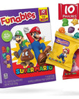 Funables Fruit Snacks, Super Mario Shaped Fruit Flavored Snacks, Pack of 10 0.8 ounce Pouches