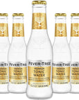 Fever Tree Premium Tonic Water  Premium Quality Mixer and Soda  Refreshing Beverage for Cocktails  Mocktails 200ml Bottle  Pack of 5