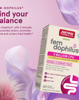 Jarrow Formulas Fem-Dophilus - 5 Billion Organisms Per Serving - 60 Veggie Capsules - Women’s Probiotic - Urinary Tract Health - Up to 60 Servings