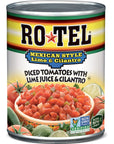 Rotel Diced Tomatoes with Lime and Cilantro 10 Oz