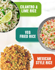 Eat Regal Microwave Rice  3 Flavor Ready to Eat Variety Pack with Mexican Rice Veg Fried Rice and Cilantro  Lime  Ready in 90 Seconds  88oz Pack of 6 Microwavable Food  Rice Microwavable  Heat and Eat