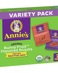 Annie's Organic Bunny Fruit Snacks, Variety Pack, Gluten Free, 22 ct, 15.4 oz