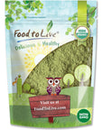 Food to Live Organic Broccoli Powder 1 Pound  NonGMO Raw Kosher 100 Pure Ground from Whole Vegetables Vegan Superfood Bulk Rich in Fiber for Juices Drinks and Smoothies Sirtfood