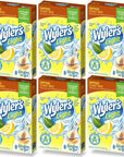 Wylers Light Singles To Go 6 Pack Lemon Iced Tea Water Drink Mix 48 Total Powder Drink Mix Packets