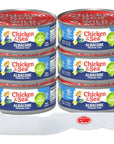 Chicken Of The Sea Low Sodium Solid White Albacore Tuna in Water 5 oz Can Pack of 6 with By The Cup Spatula Knife