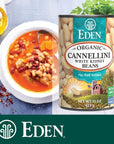 Eden Organic Cannellini White Kidney Beans No Salt Added 15Ounce Cans Pack of 12