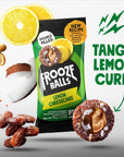 Frooze Balls Lemon Cheesecake PlantPowered DoubleFilled Energy Balls Healthy Vegan Snacks GlutenFree nonGMO 8 count each with 5 balls Great for lunch box hiking workout  travel