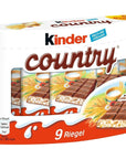 Kinder Country Milk Chocolate with Rich Milk Filling (9's), 211.5grams