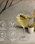 Santa Barbara Dirty Martini Mix  Elevate your cocktails with real olive brine Premium and allnatural 6pk 375mL each