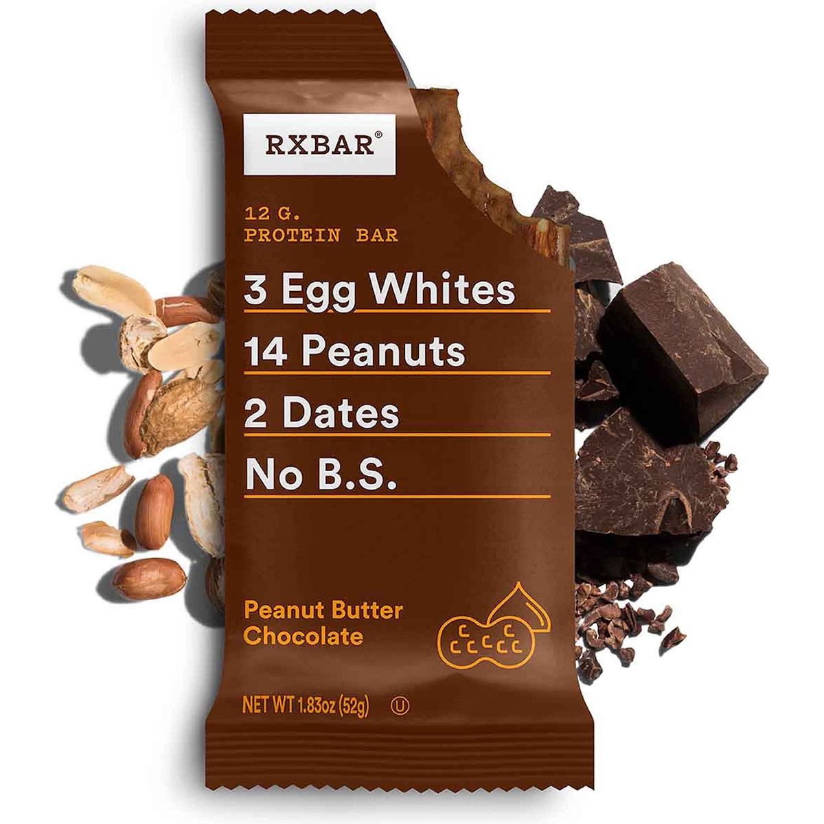 RXBAR Protein Bars 12g Protein Gluten Free Snacks Variety Pack 5 Boxes 25 Bars