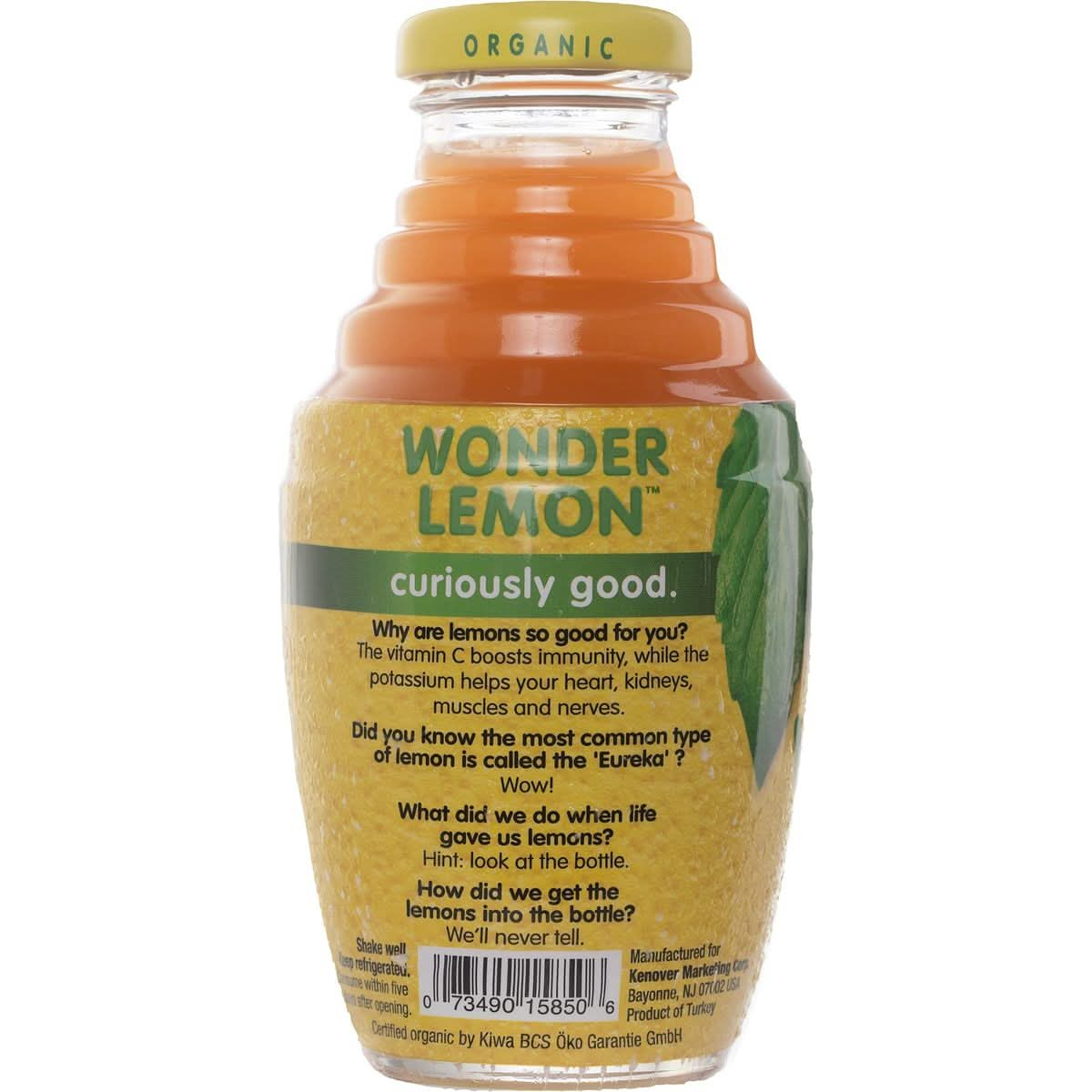 Wonder Lemon Organic Lemon Mint Cold Pressed Juice 845oz 6 Pack